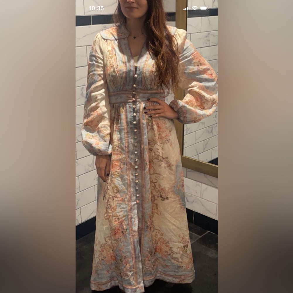 Floral Long Sleeve Maxi Dress